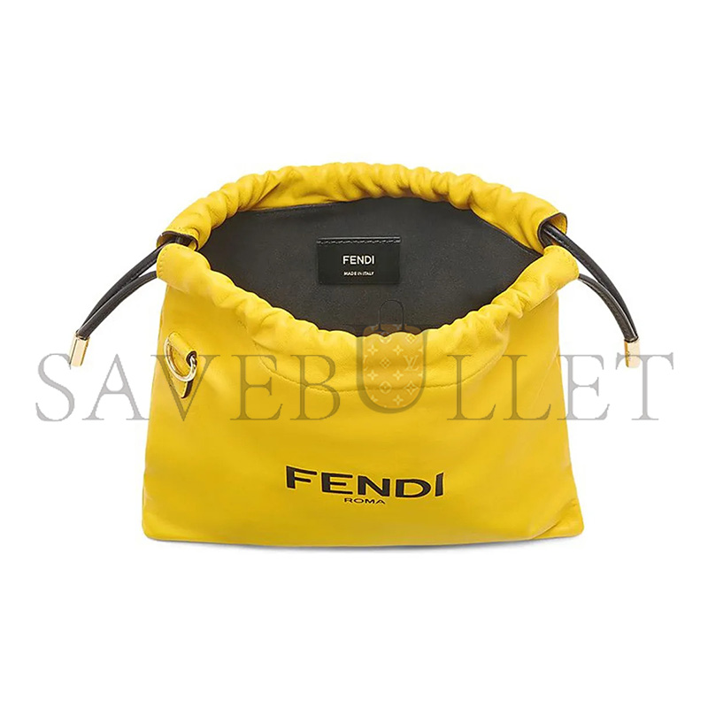 F**di soft nappa logo small drawstring pouch bag 7va510adm9f0v3c (24*23*2cm)